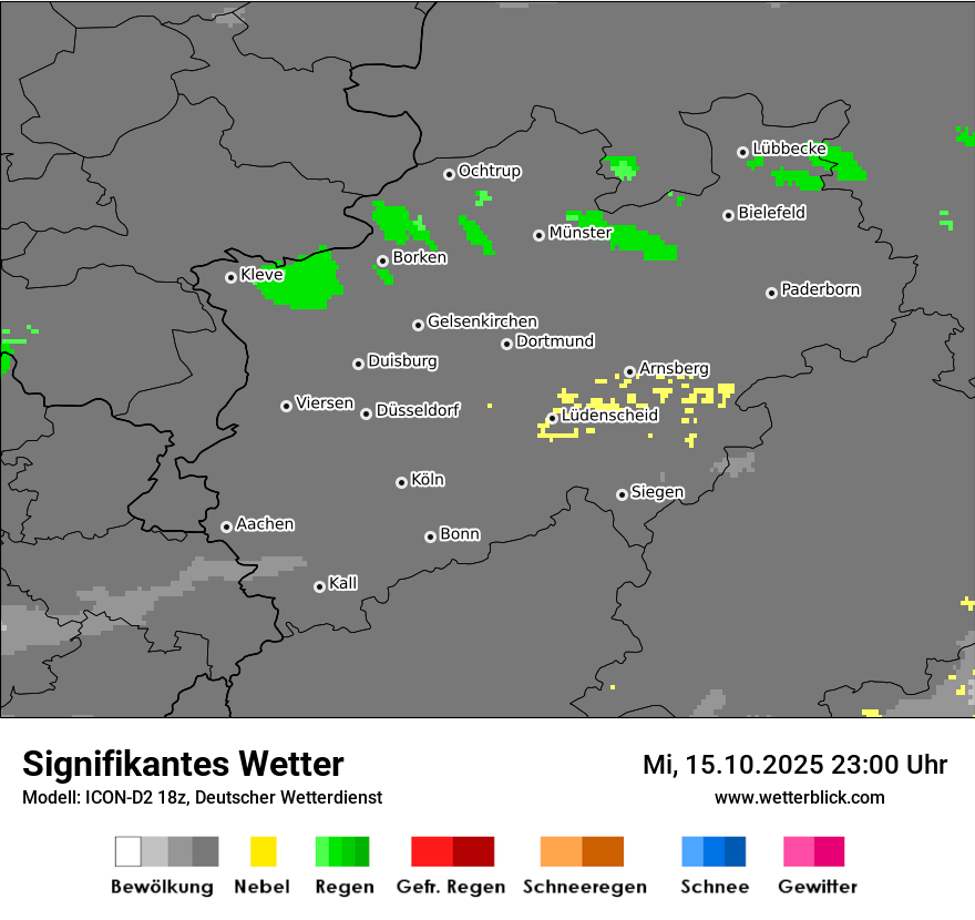 Modellkarten Signifikantes Wetter
