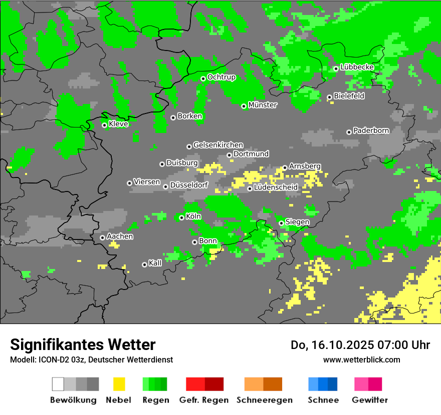 Modellkarten Signifikantes Wetter
