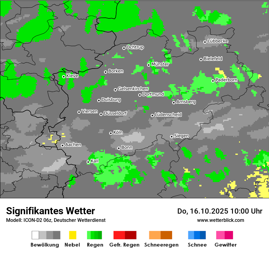 Modellkarten Signifikantes Wetter