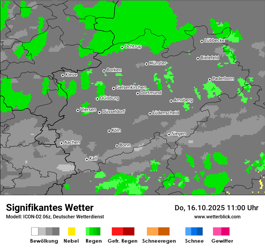 Modellkarten Signifikantes Wetter