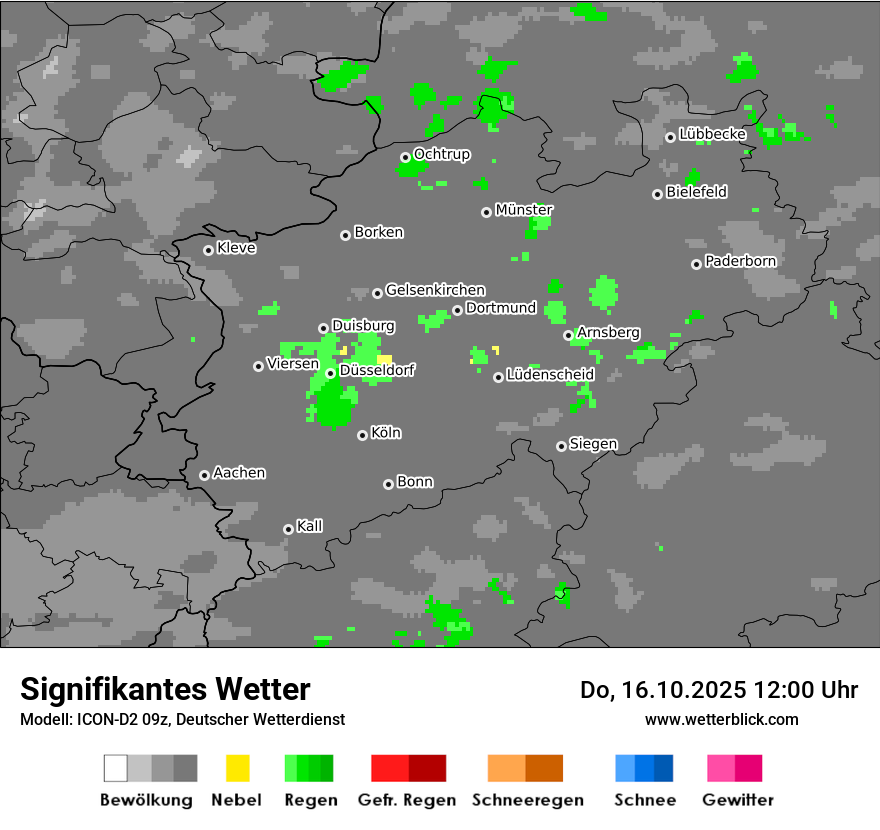 Modellkarten Signifikantes Wetter