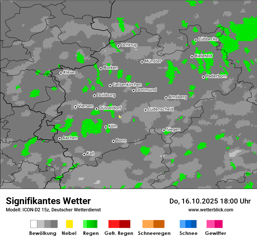 Modellkarten Signifikantes Wetter