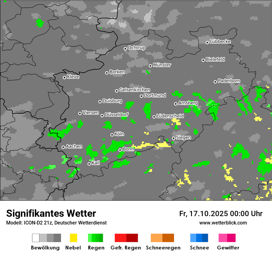 Modellkarten Signifikantes Wetter