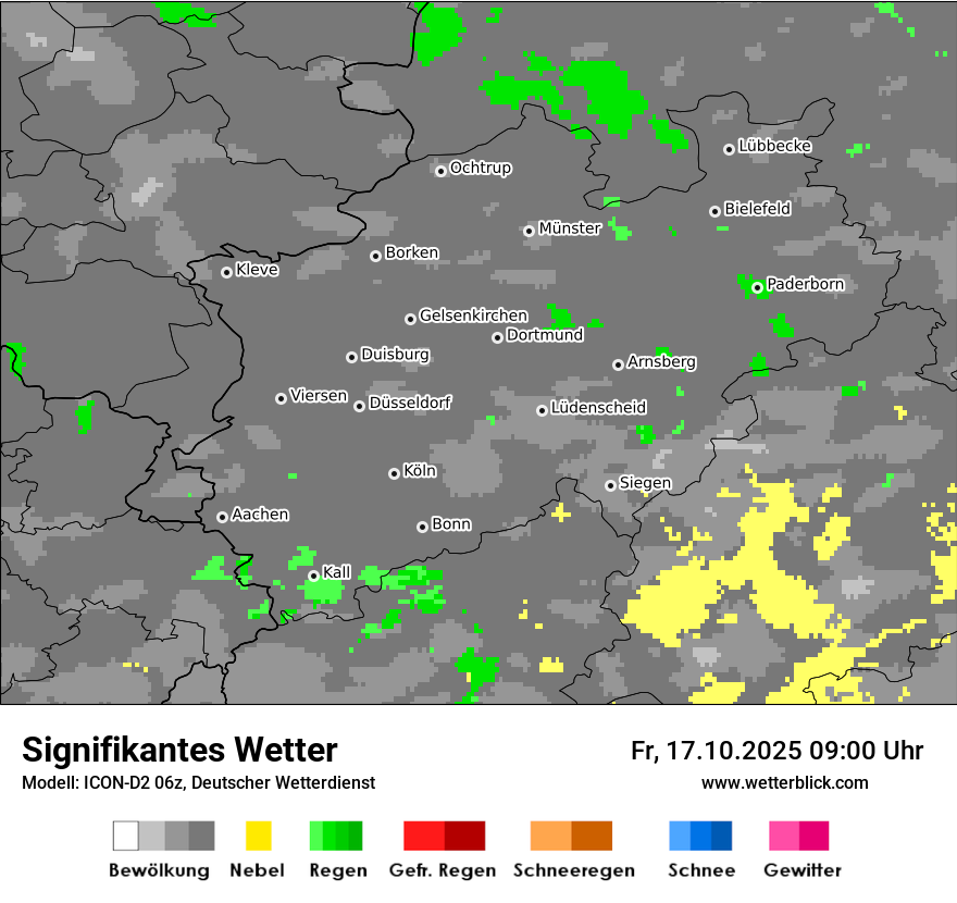 Modellkarten Signifikantes Wetter