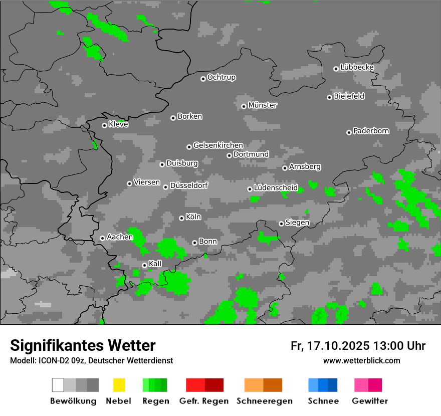 Modellkarten Signifikantes Wetter
