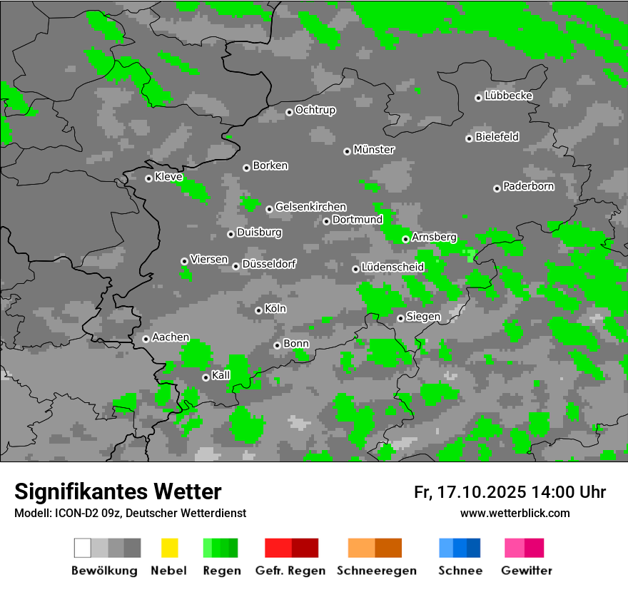 Modellkarten Signifikantes Wetter