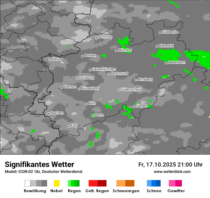 Modellkarten Signifikantes Wetter