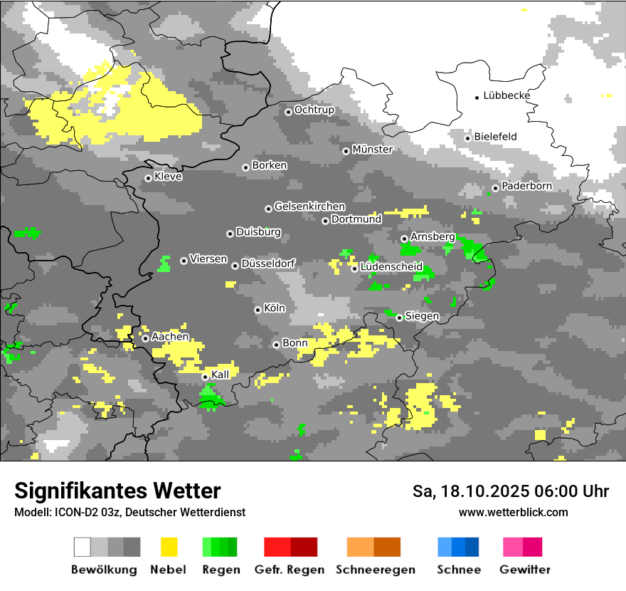 Modellkarten Signifikantes Wetter