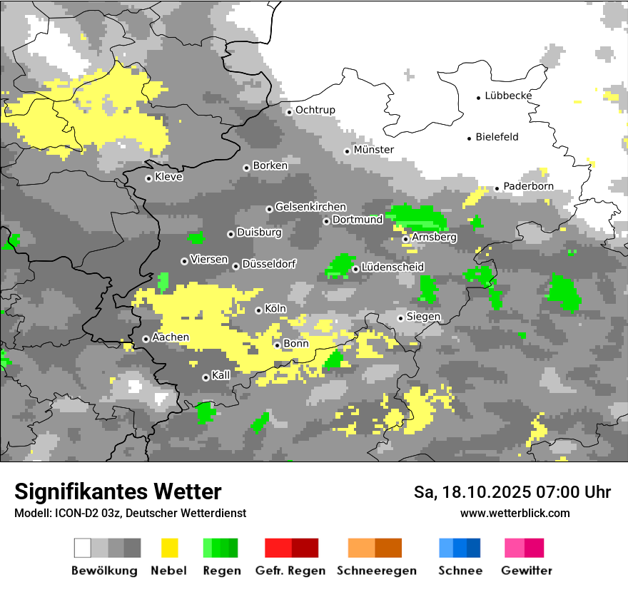 Modellkarten Signifikantes Wetter