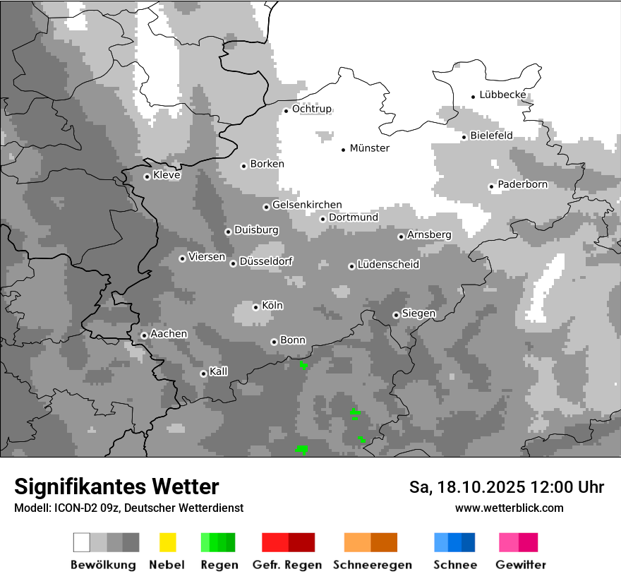 Modellkarten Signifikantes Wetter