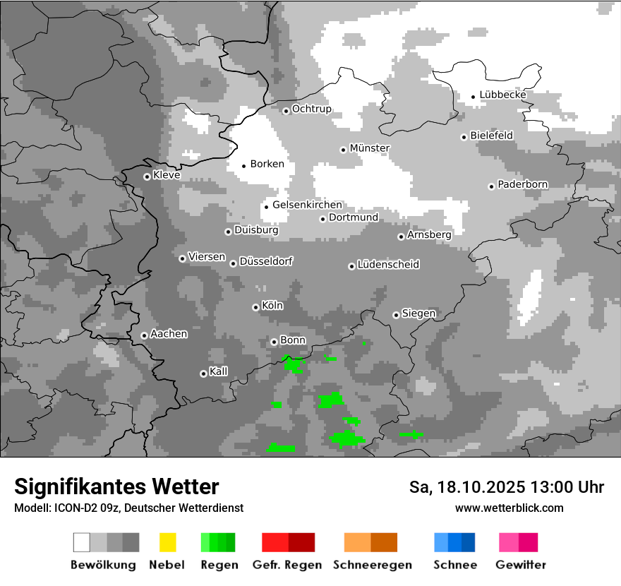 Modellkarten Signifikantes Wetter
