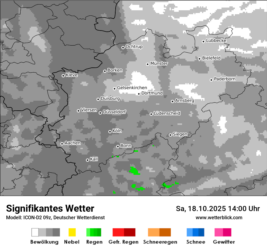Modellkarten Signifikantes Wetter