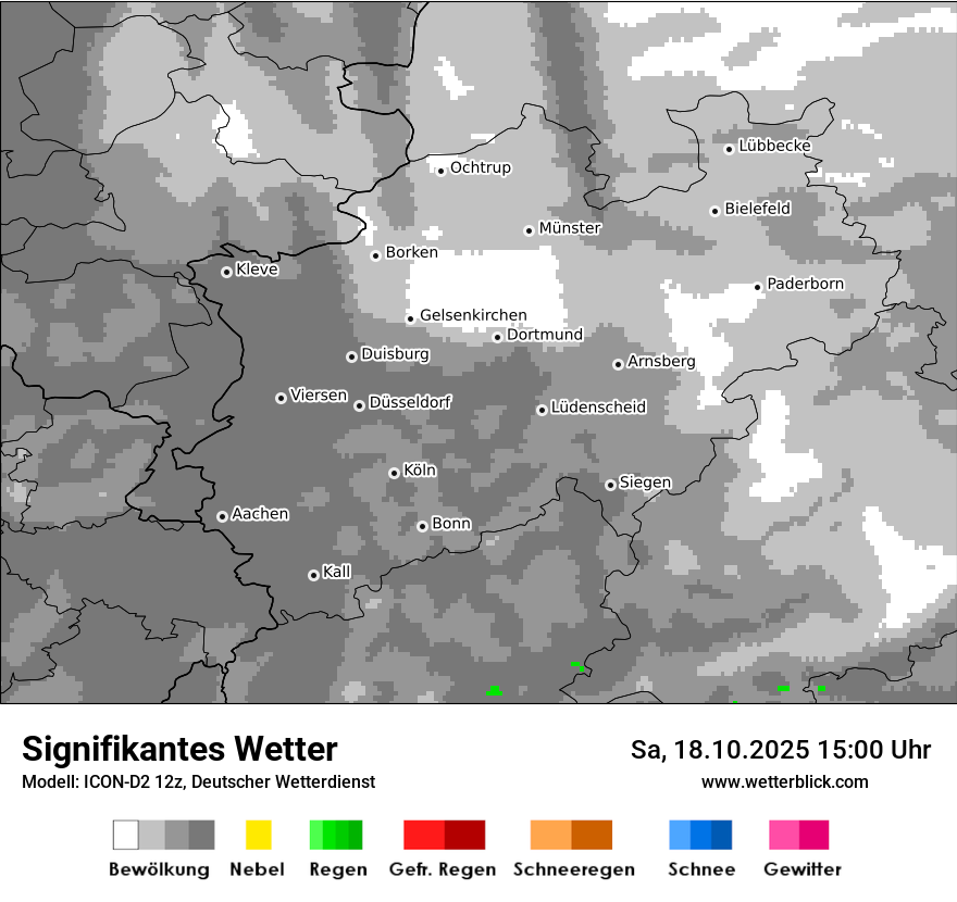 Modellkarten Signifikantes Wetter