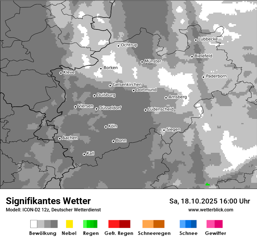 Modellkarten Signifikantes Wetter