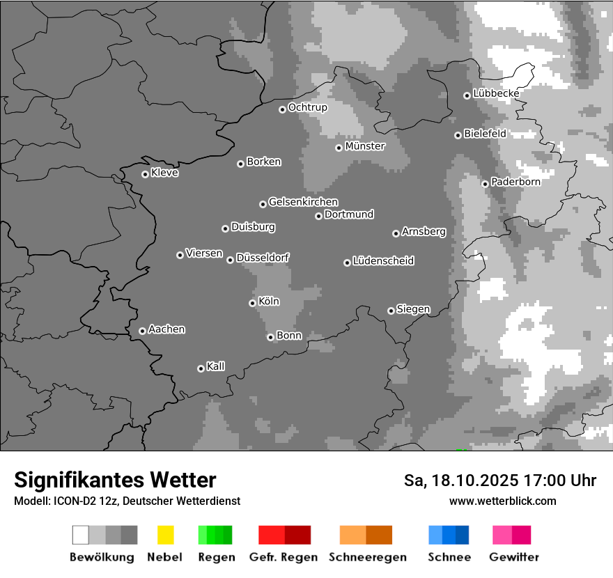 Modellkarten Signifikantes Wetter