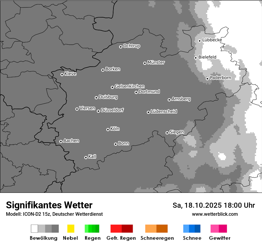 Modellkarten Signifikantes Wetter