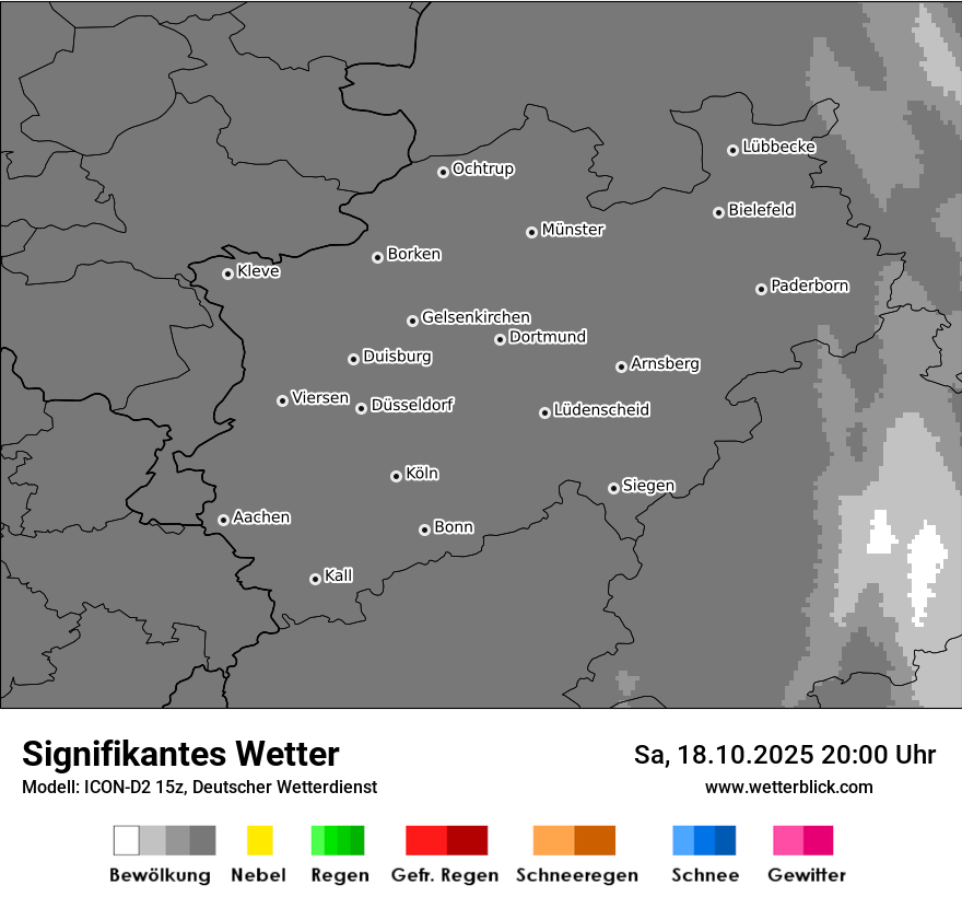 Modellkarten Signifikantes Wetter