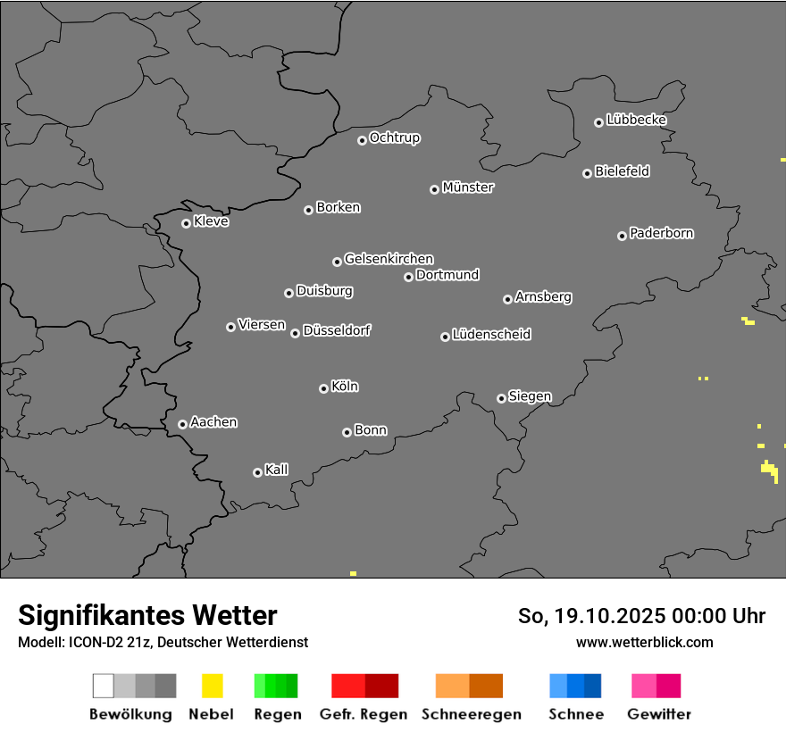 Modellkarten Signifikantes Wetter