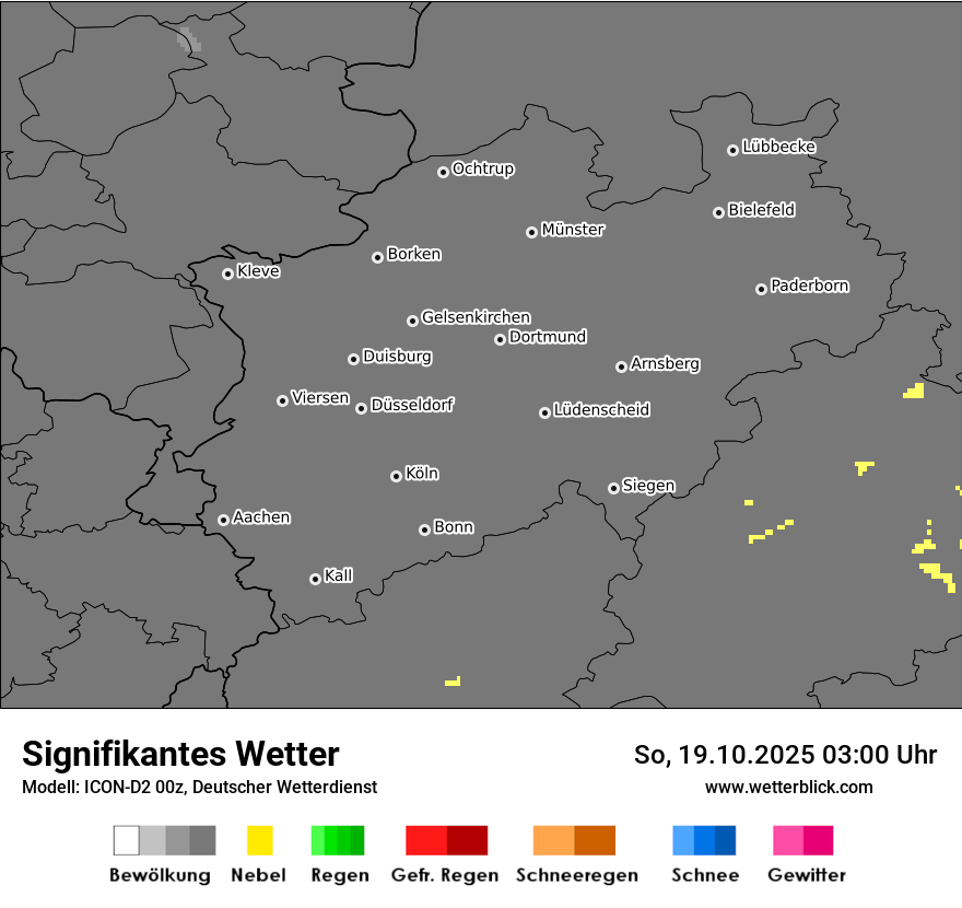 Modellkarten Signifikantes Wetter