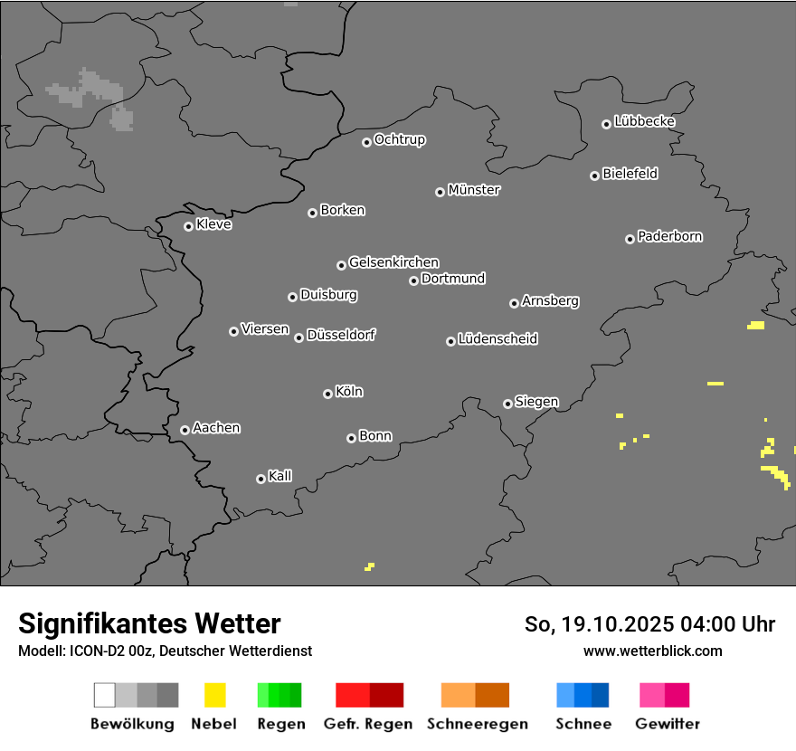 Modellkarten Signifikantes Wetter