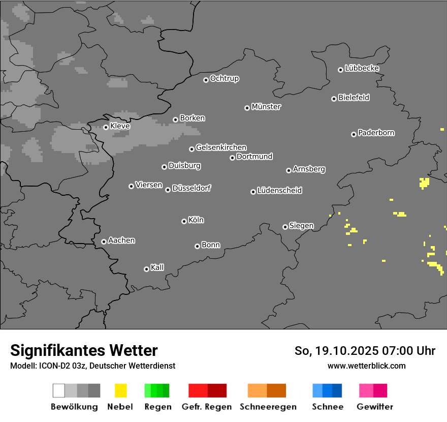 Modellkarten Signifikantes Wetter