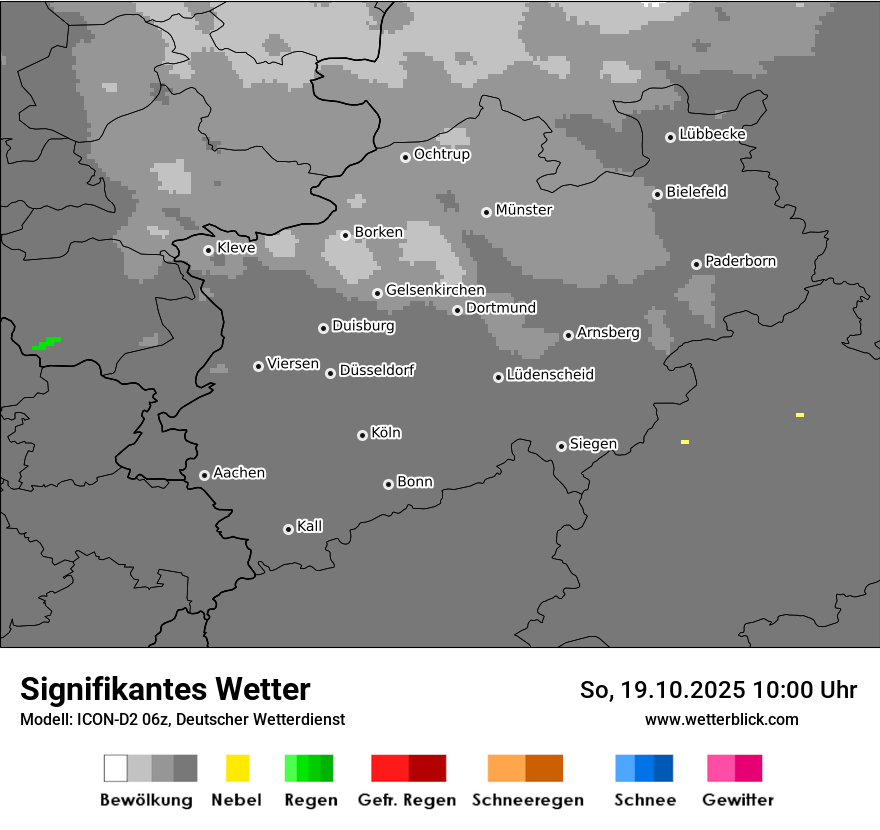 Modellkarten Signifikantes Wetter