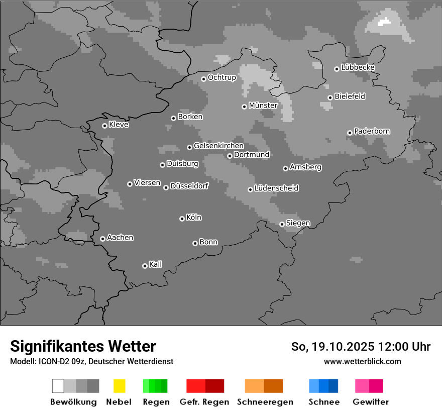 Modellkarten Signifikantes Wetter