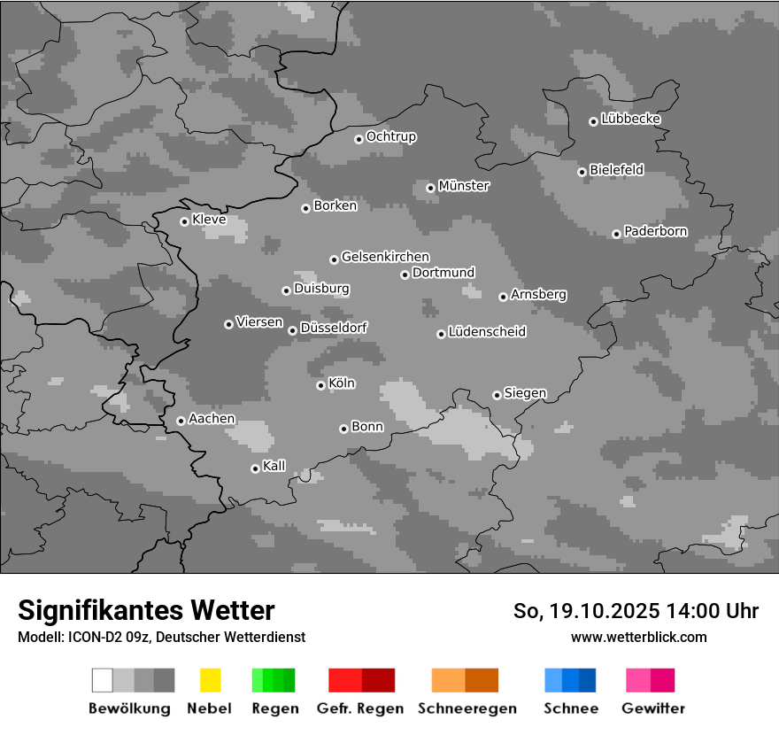 Modellkarten Signifikantes Wetter