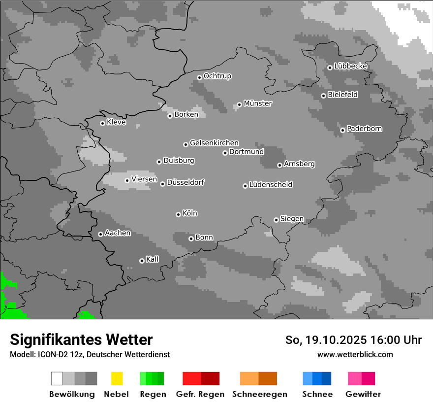 Modellkarten Signifikantes Wetter