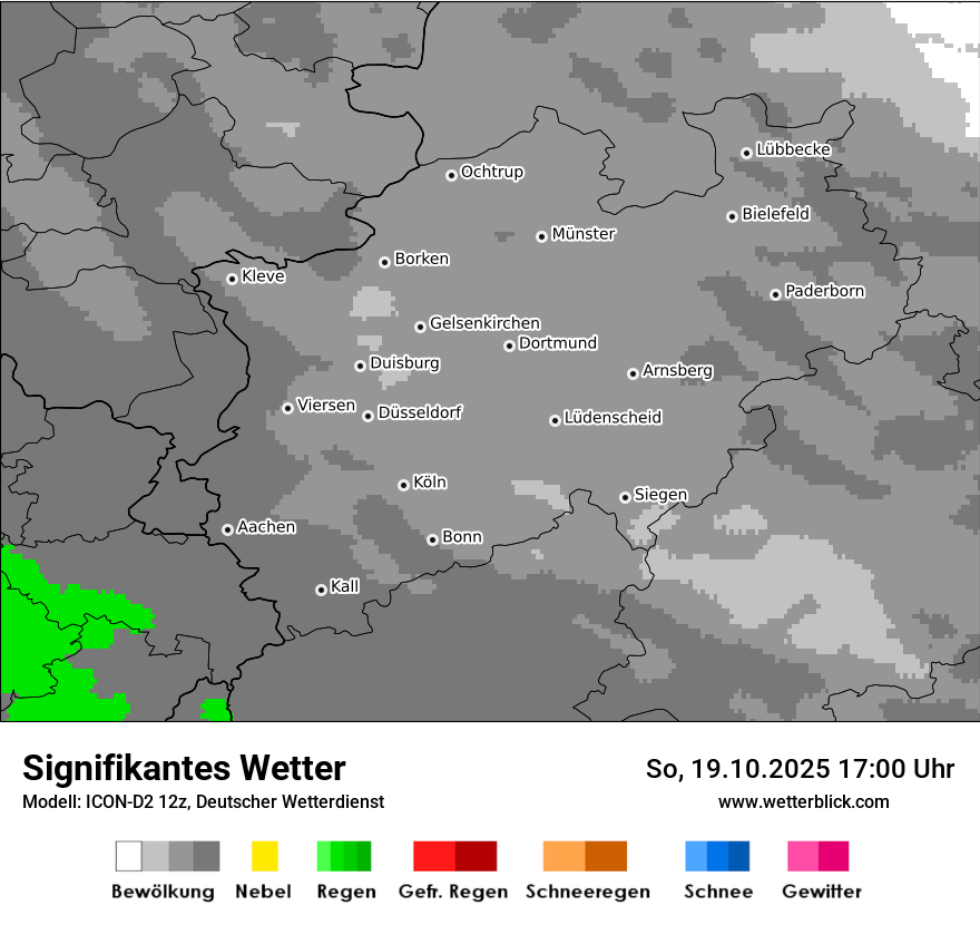 Modellkarten Signifikantes Wetter