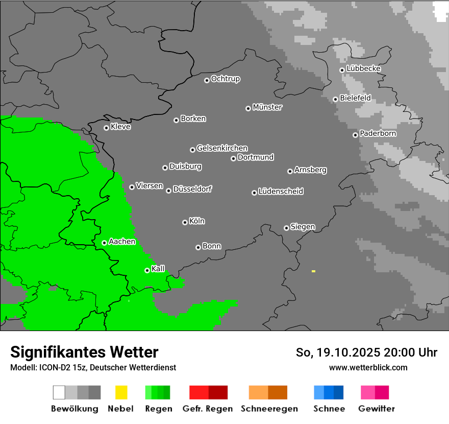 Modellkarten Signifikantes Wetter