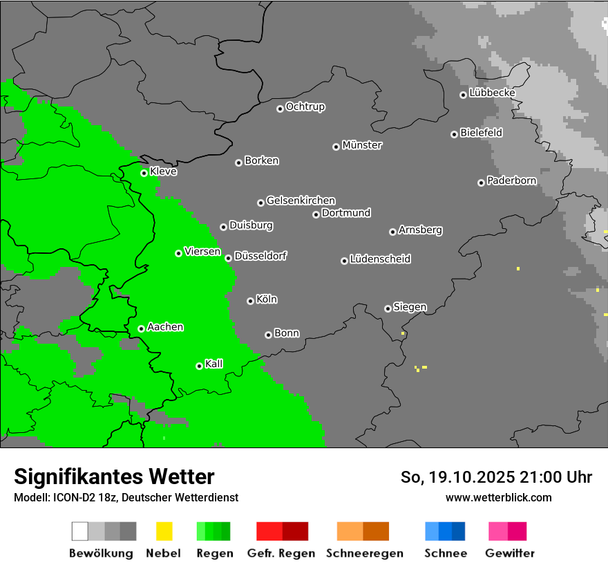 Modellkarten Signifikantes Wetter
