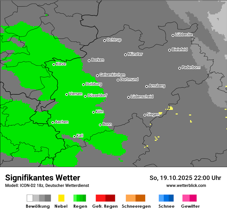 Modellkarten Signifikantes Wetter