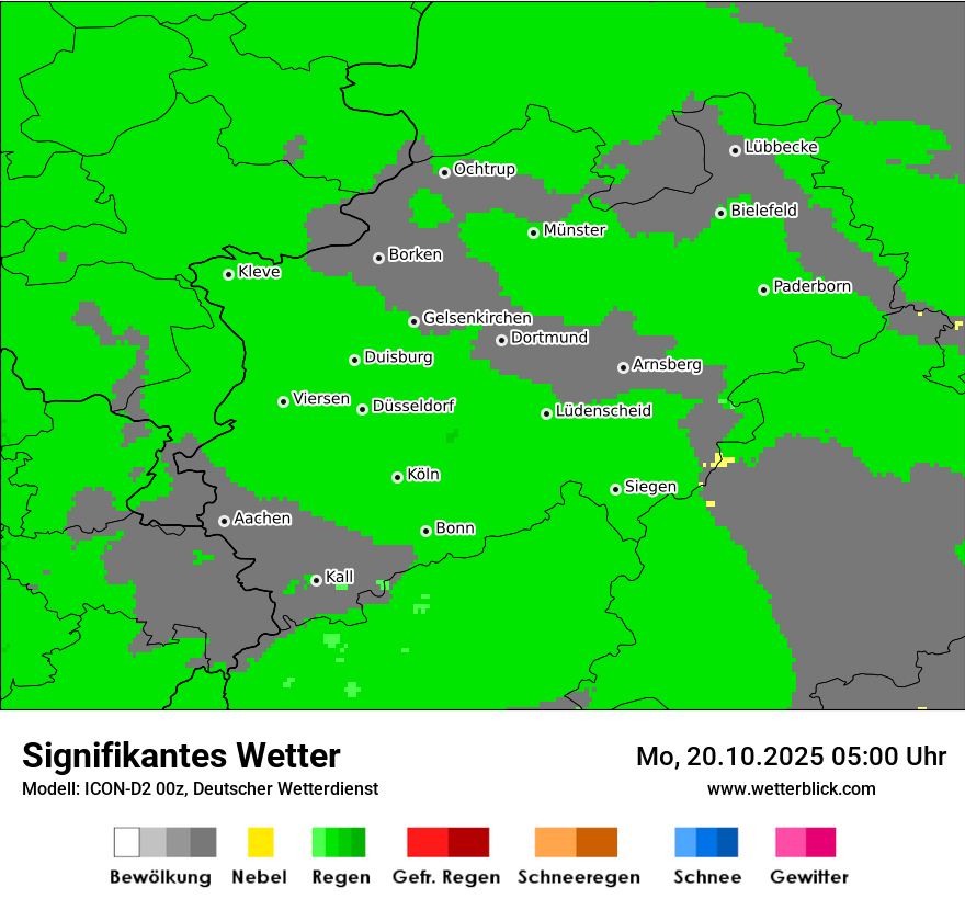 Modellkarten Signifikantes Wetter