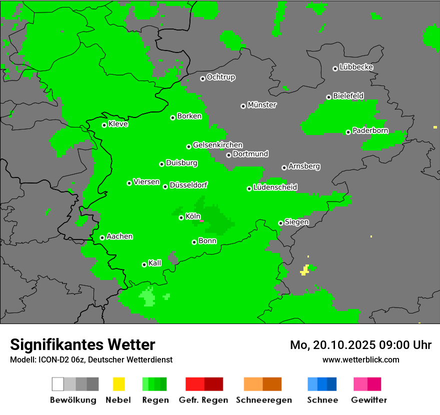 Modellkarten Signifikantes Wetter