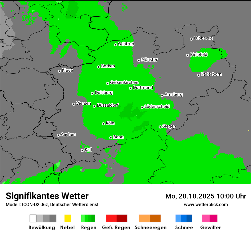 Modellkarten Signifikantes Wetter