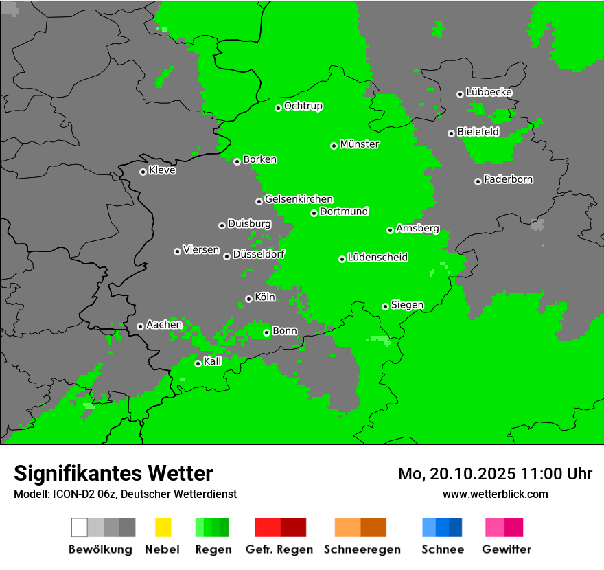 Modellkarten Signifikantes Wetter