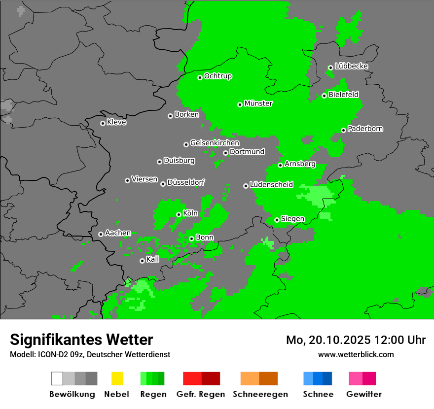 Modellkarten Signifikantes Wetter