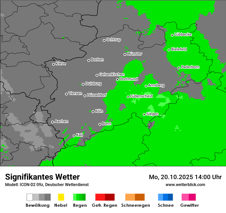 Modellkarten Signifikantes Wetter