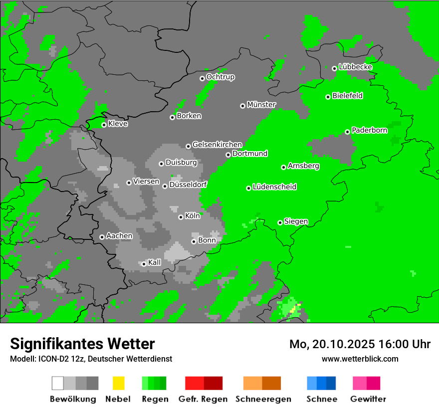 Modellkarten Signifikantes Wetter