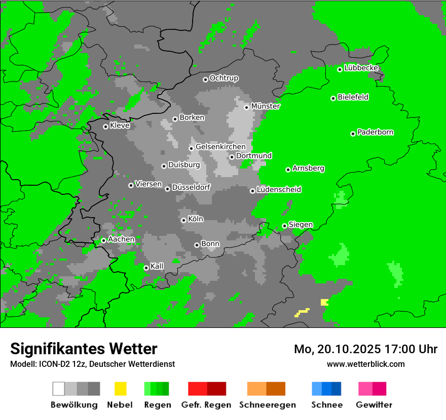 Modellkarten Signifikantes Wetter