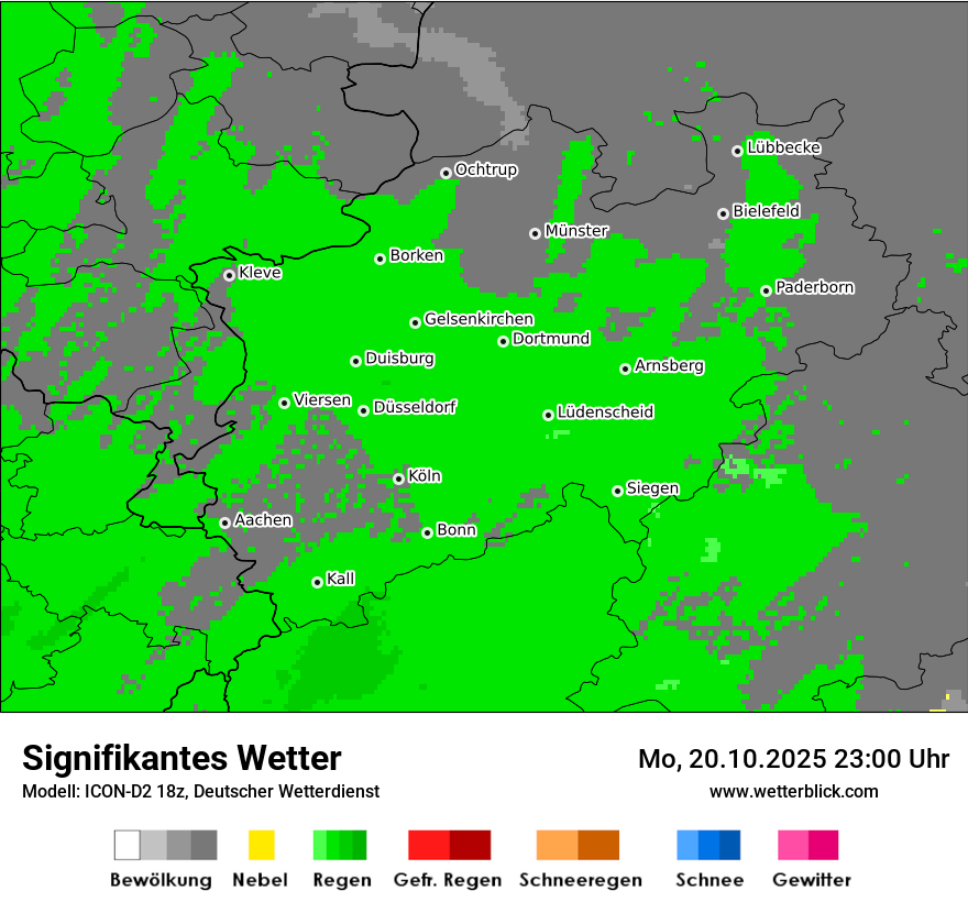 Modellkarten Signifikantes Wetter