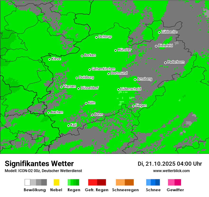 Modellkarten Signifikantes Wetter