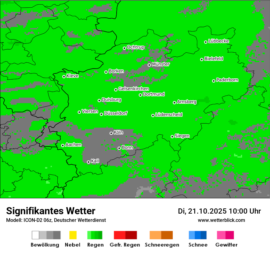 Modellkarten Signifikantes Wetter