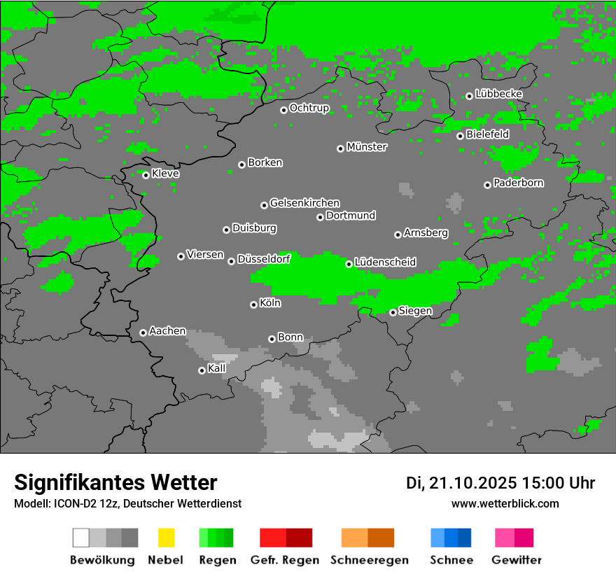 Modellkarten Signifikantes Wetter