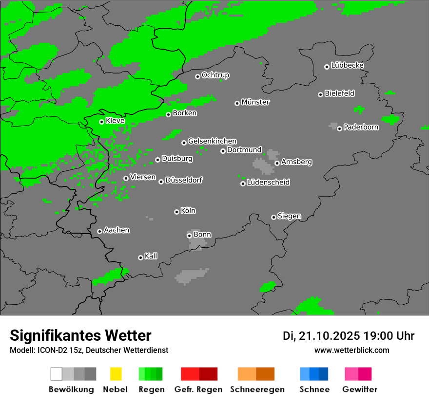 Modellkarten Signifikantes Wetter