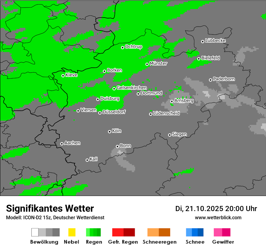Modellkarten Signifikantes Wetter