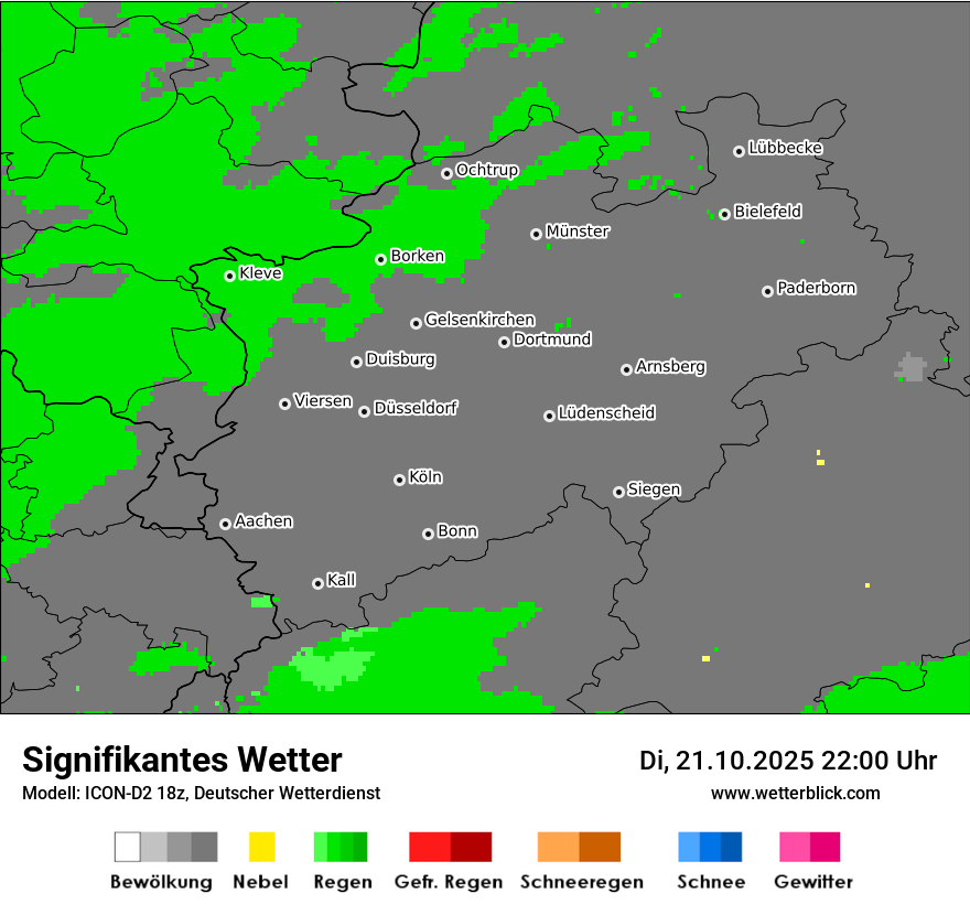 Modellkarten Signifikantes Wetter