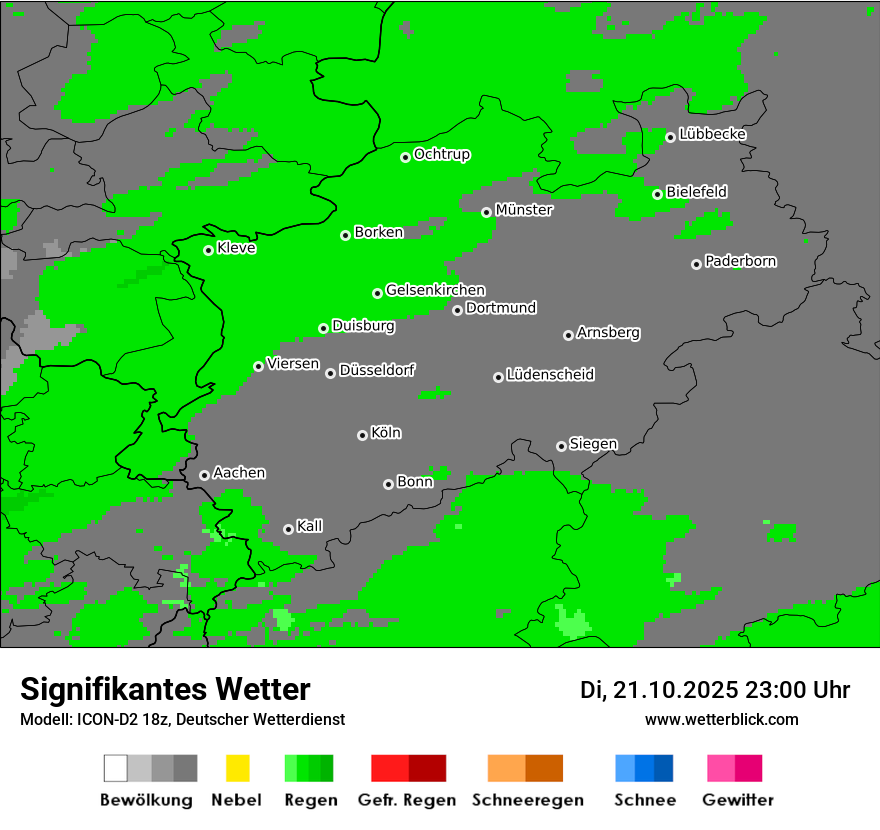 Modellkarten Signifikantes Wetter