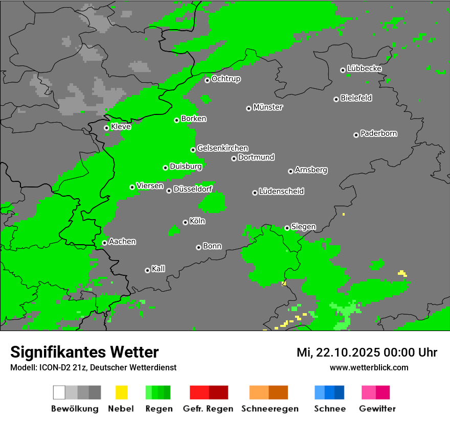 Modellkarten Signifikantes Wetter